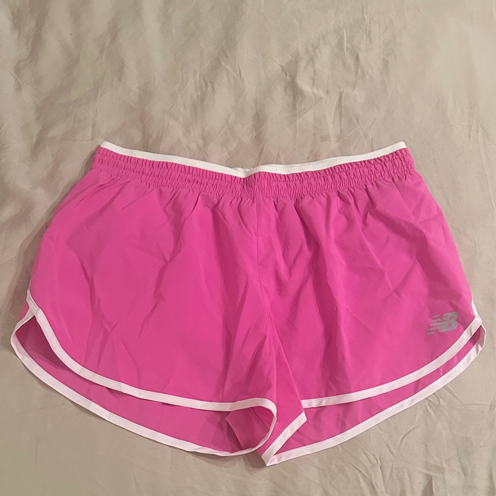 New Balance Women's Bright Pink Athletic Shorts